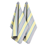 Tea towel Capri Gray / Yellow