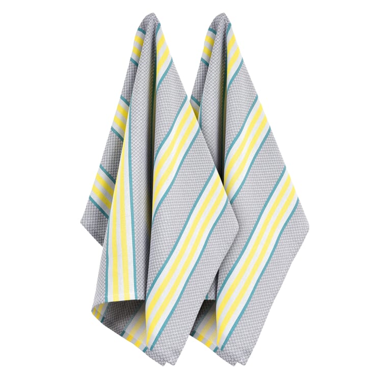 Tea towel Capri, Gray / Yellow