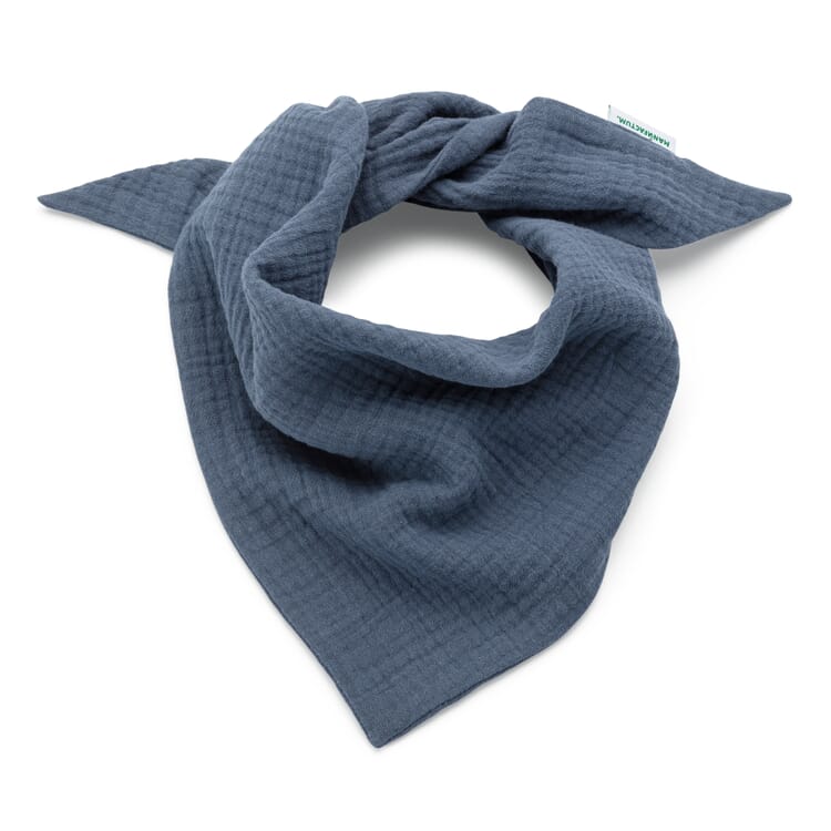 Kids scarf muslin, Denim blue