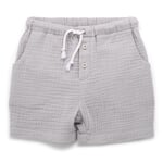 Kids shorts muslin Light gray