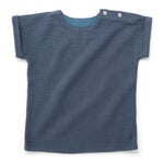 Kinder-T-Shirt Musselin Jeansblau