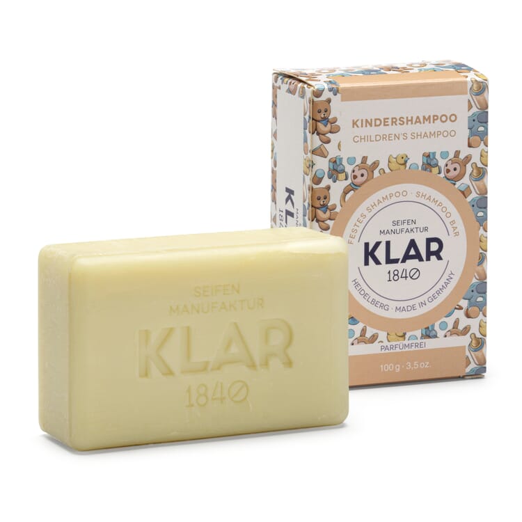 Parfumefri fast børneshampoo