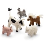 Animales de granja de fieltro