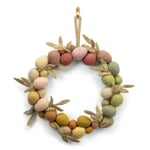 Couronne de porte Pâques feutre