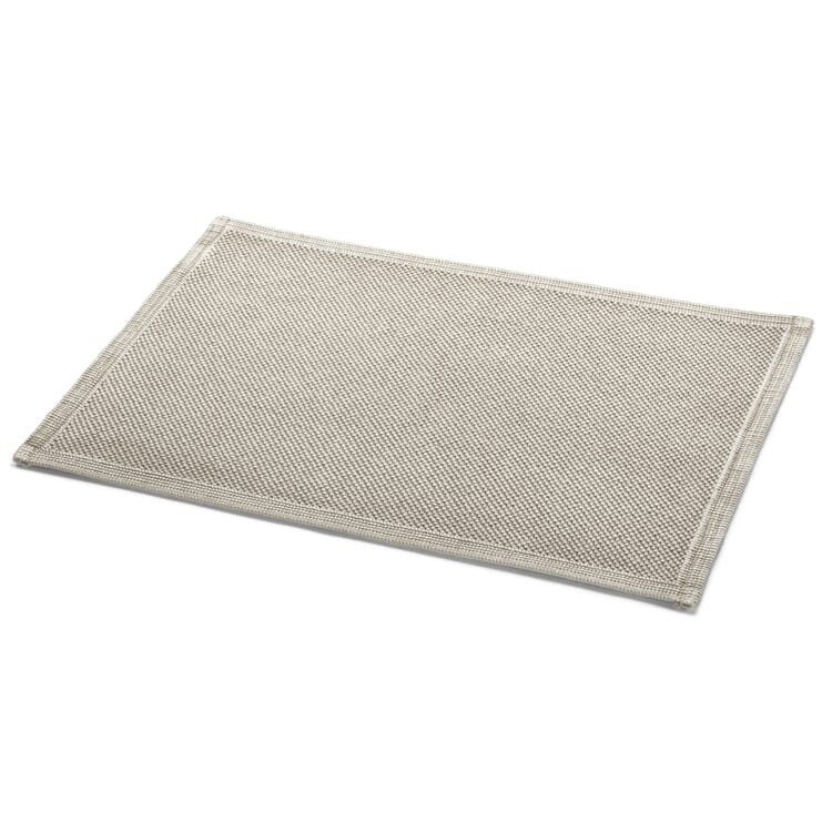Bademåtte med perlemønster, Lys beige