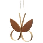 Wood pendant Butterfly