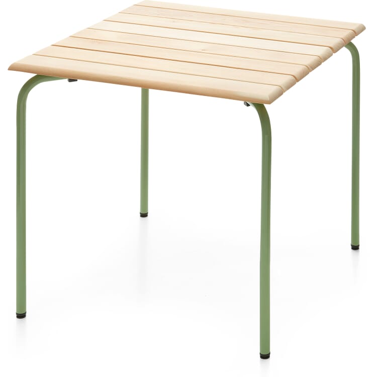 Table Estoril, Wood, Pale green RAL 6021
