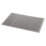 Bath mat honeycomb structure Gray 60 × 100 cm