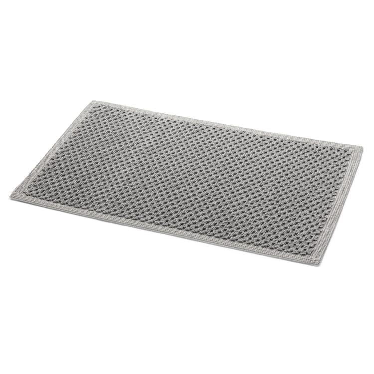 Tapis de bain nid d'abeille, Gris
