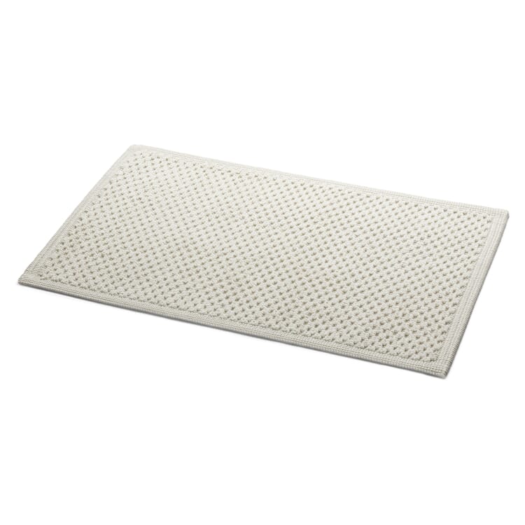 Bath mat honeycomb structure, Natural white