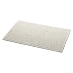 Tapis de bain nid d'abeille Blanc naturel 50 × 75 cm