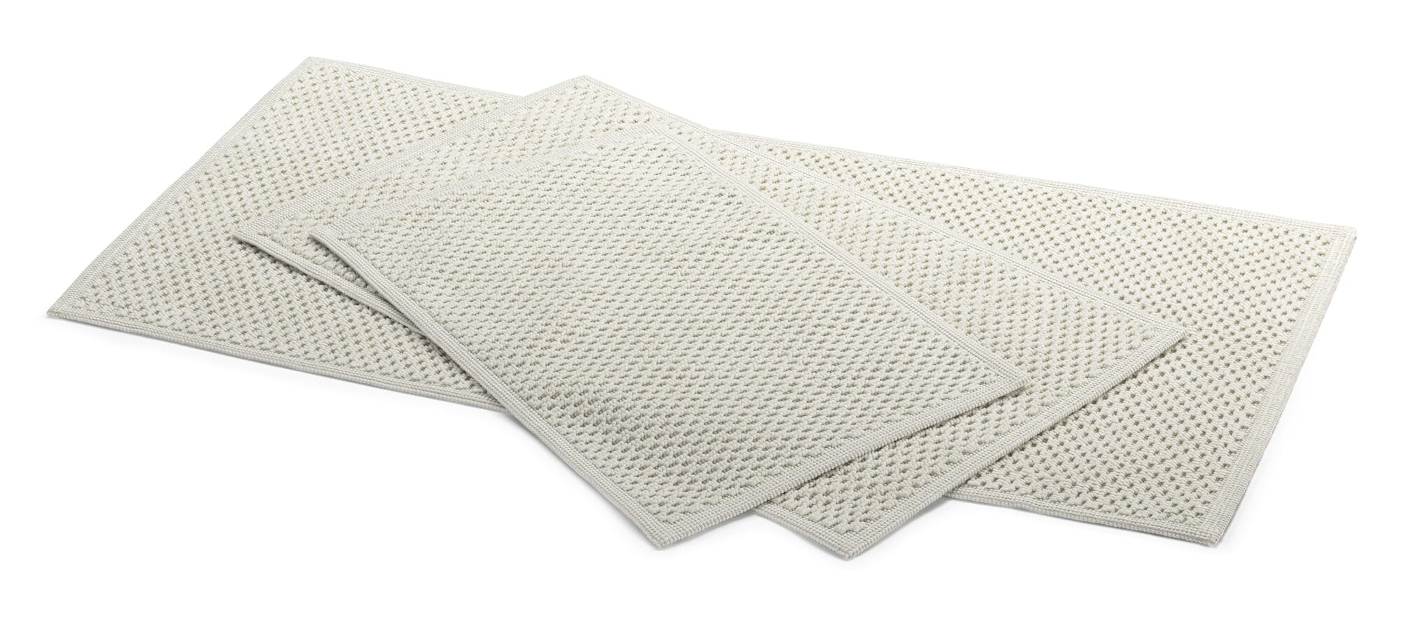 Bath mat honeycomb structure, Natural white, 50 × 75 cm | Manufactum