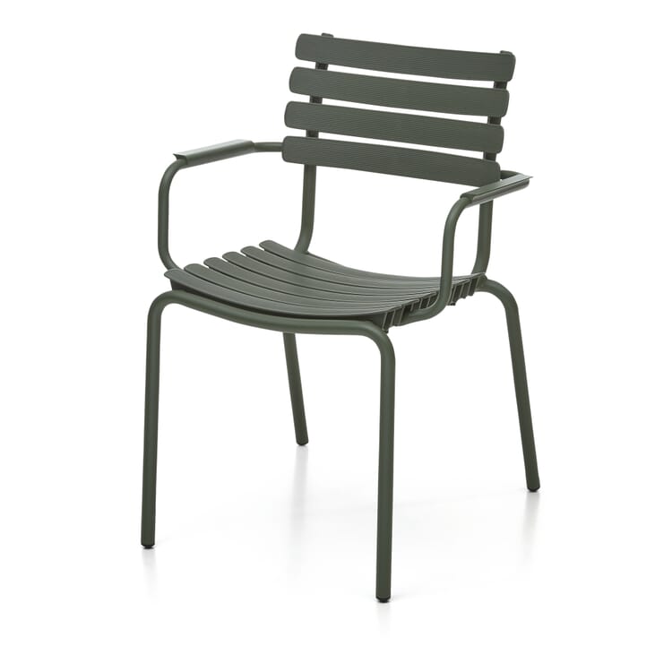 Chaise avec accoudoirs Re-Clips, Vert