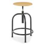 Stool 201-M RAL 7021 Black grey