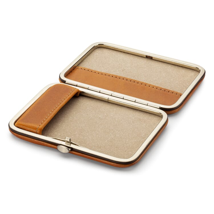 Card and cigarette case cowhide leather