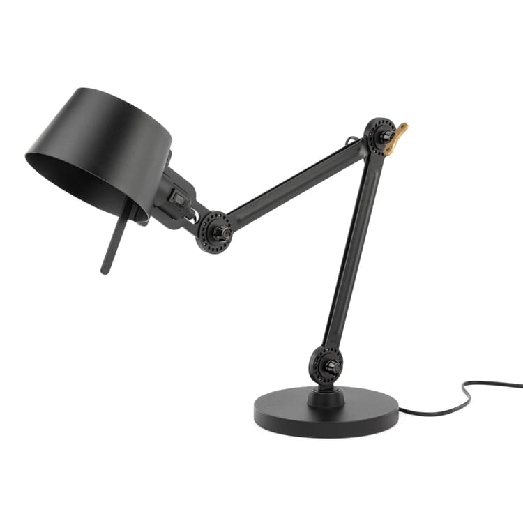 Tonone lampe de table acier et aluminium, Noir