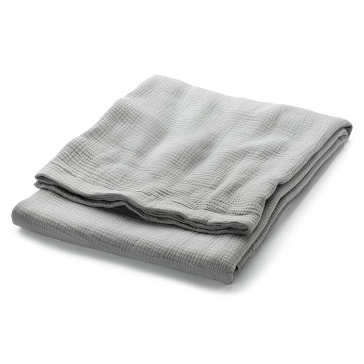 Muslin cotton blanket, Gray