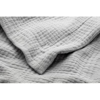 Verleiding sla romantisch Mousseline katoenen deken, Grijs | Manufactum
