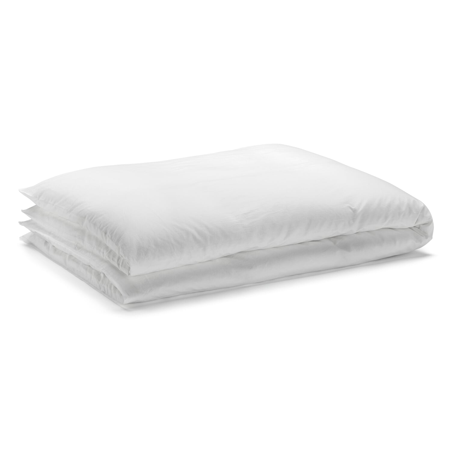 Comforter cover fine satin, White, 135 × 200 cm Manufactum