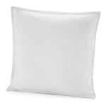 Funda de almohada de satén fino Blanco 80 × 80 cm