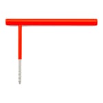 Porte-papier hygiénique Line Hook RAL 3024 Rouge brillant
