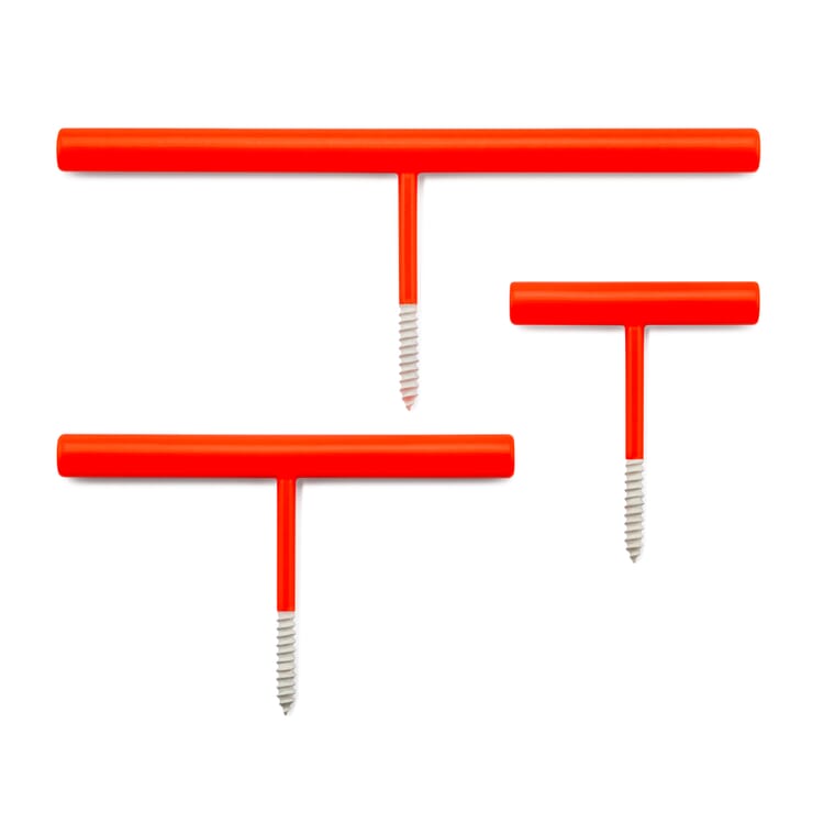 Lot de crochets Line Hook, RAL 3024 Rouge brillant
