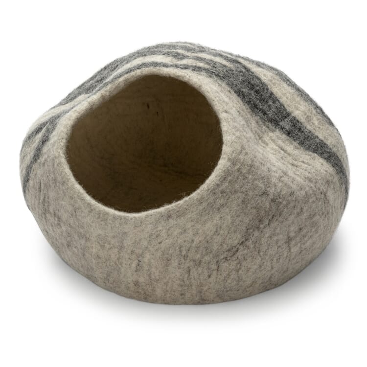 Cueva del gato fieltro de lana bicolor, Bicolor