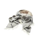 Damen-Alpakastola Grau-Beige