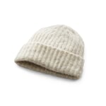 Ladies knitted hat Ecru
