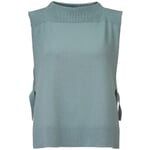 Ladies cape sweater Green-gray