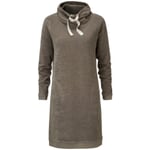 Ladies Velour Dress Taupe