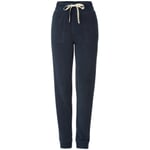 Damen-Velours-Pants Dunkelblau