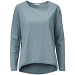 Ladies knit sweater cotton Green-gray
