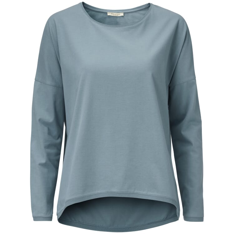 Ladies knit sweater cotton, Green-gray