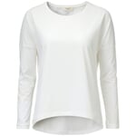 Pull-over tricoté en coton pour femme Blanc