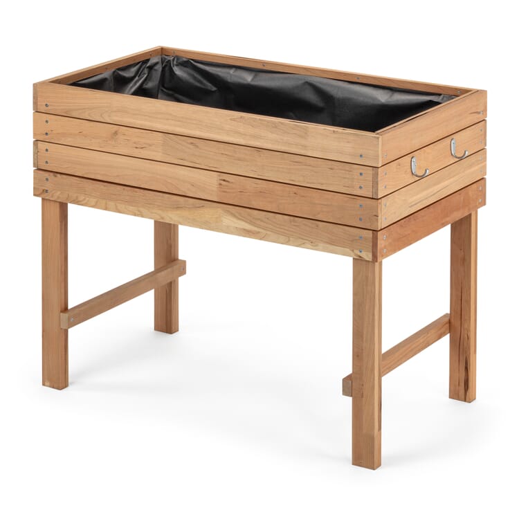 Cama elevada con balcón de madera de cerezo