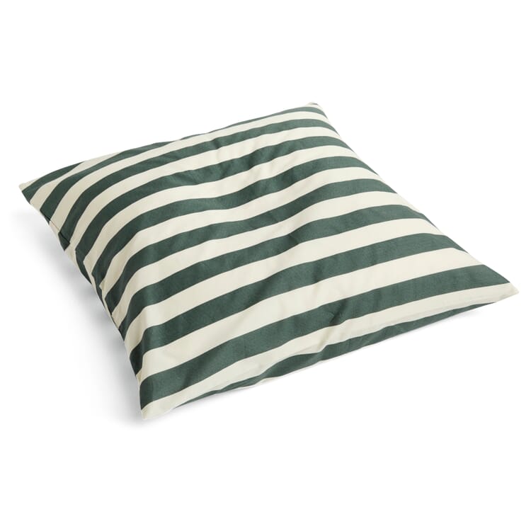 Été pillowcase, Dark green / White