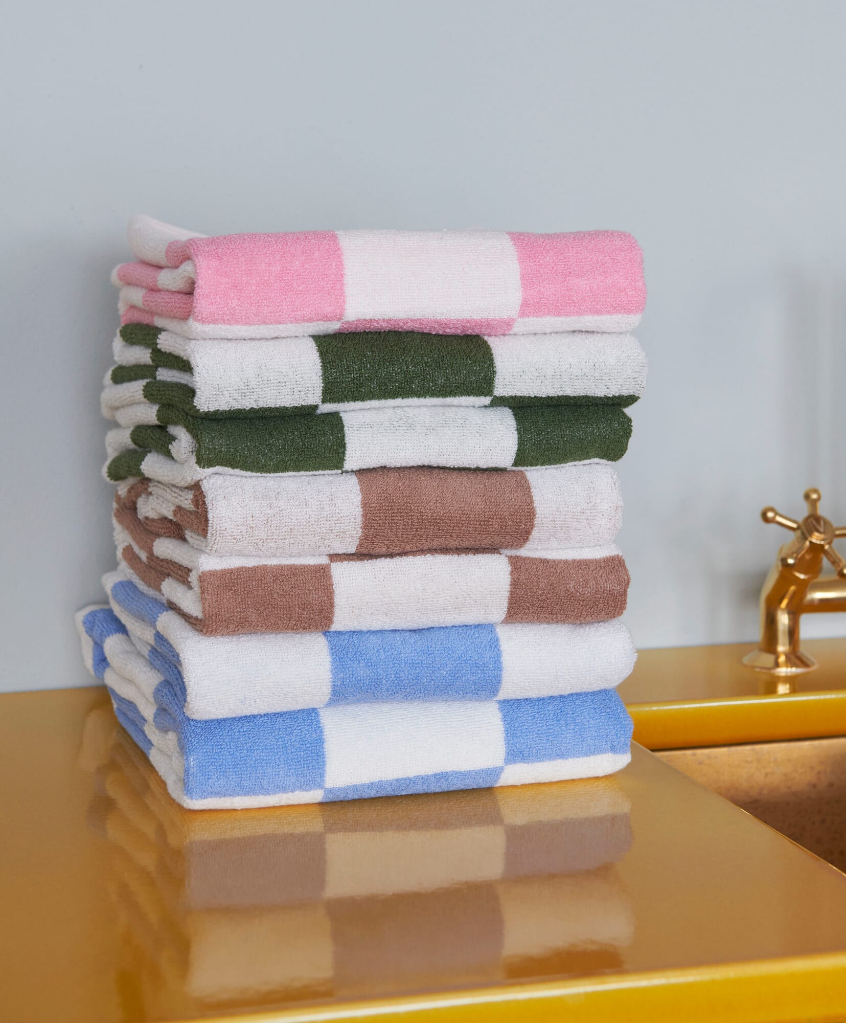 Hay - Check Bath towel