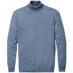 Men knitted turtleneck Medium blue