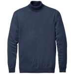Men knitted turtleneck Dark blue