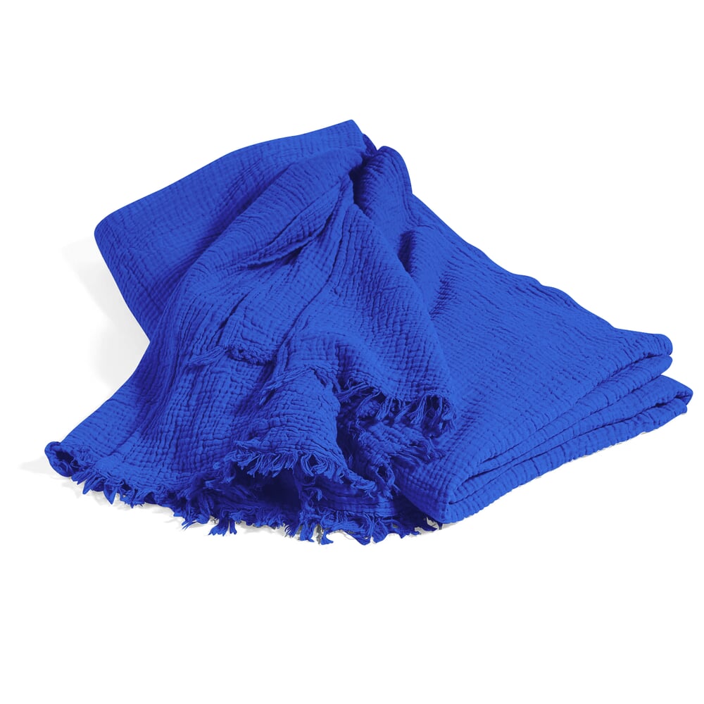 Bedspread Crinkle, Blue Manufactum