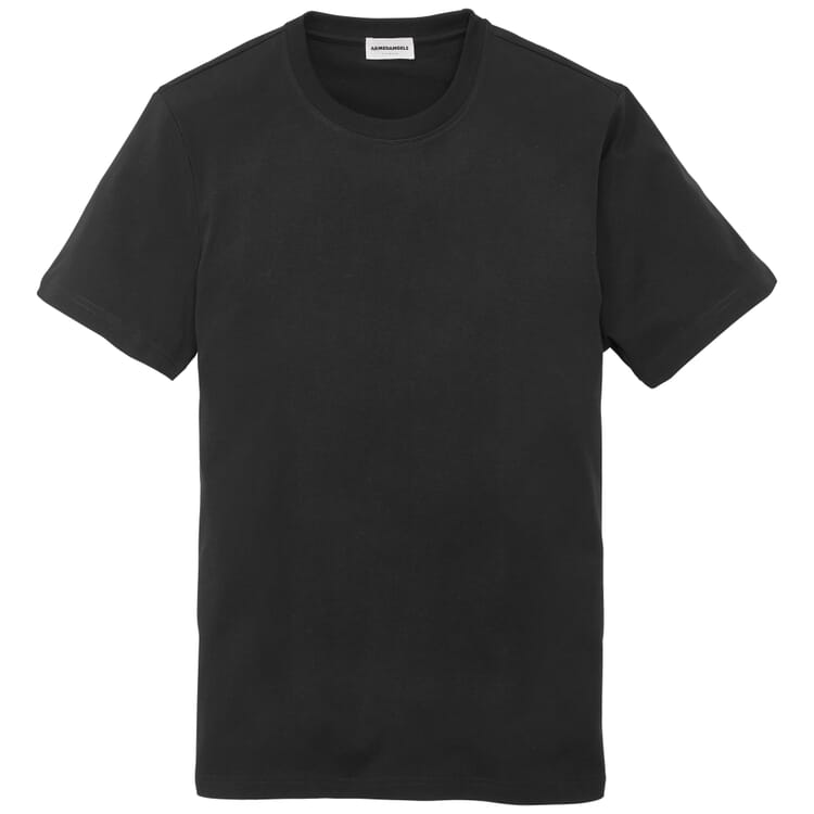 T-shirt i bomuld til mænd, Sort