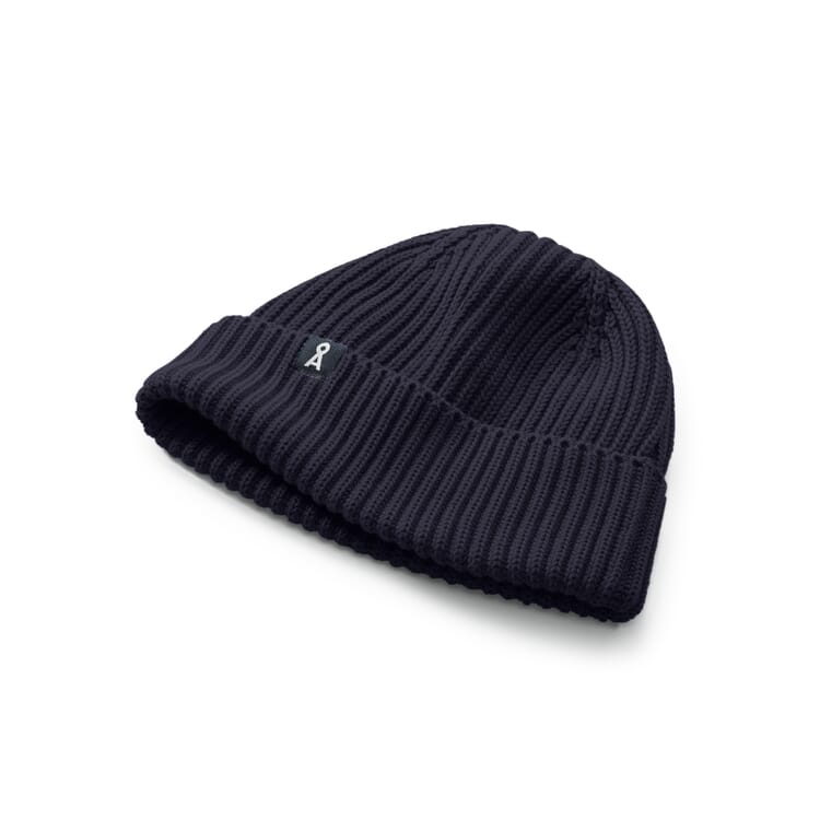 Knitted cap unisex, Dark blue