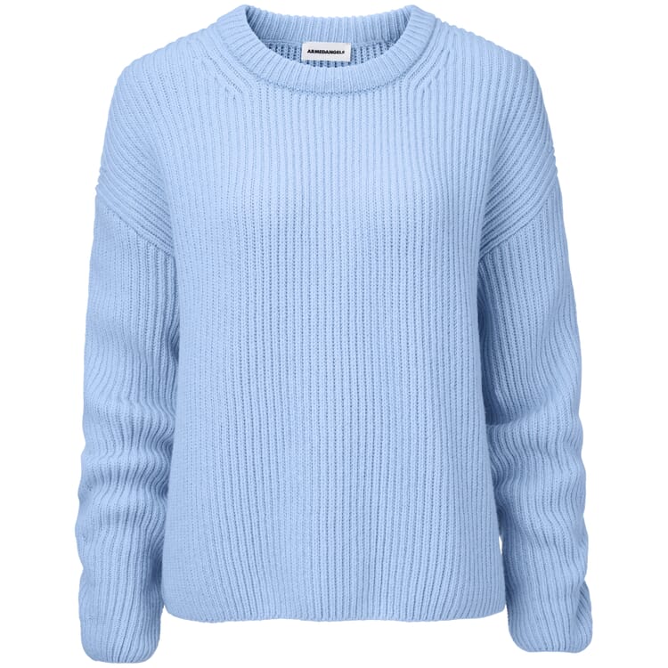 Ladies Knit Sweater, Medium blue