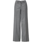 Damen-Marlenehose Fischgrat Grau