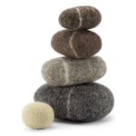 Balancing game felt stones Gray