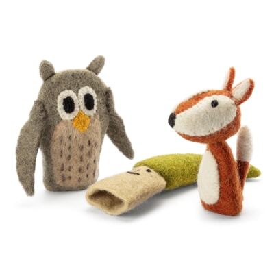 Handgemachte Filz-Fingerpuppe Fuchs – Aus 100% Wolle, Fair Gehandelt Aus Nepal, Maße 10x4x3 Cm – Kreatives Spielzeug Für Groß & Klein Handgemachte Filz-Fingerpuppe Fuchs – Aus 100% Wolle, Fair Gehandelt Aus Nepal, Maße 10x4x3 Cm – Kreatives Spielzeug Für Groß & Klein