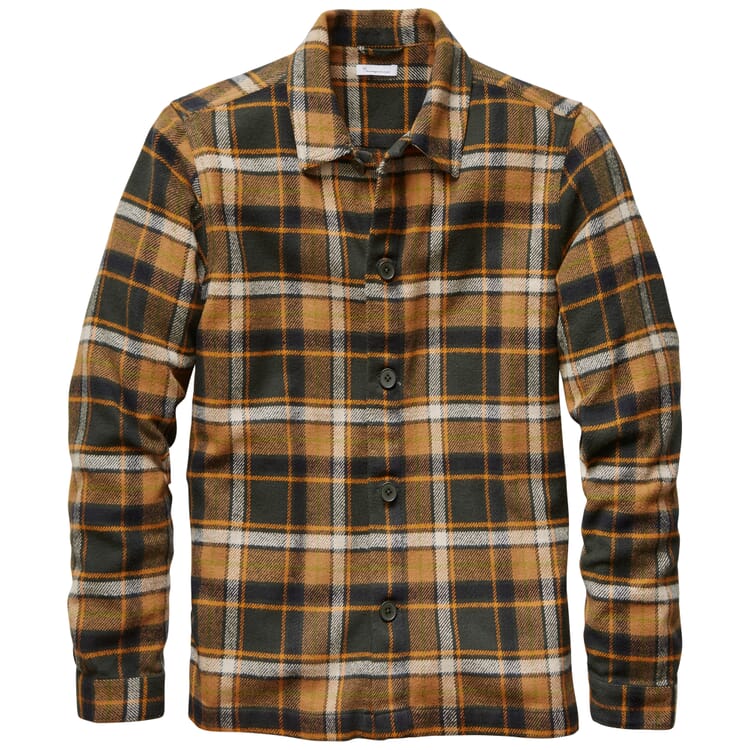 Men shirt jacket flannel, Earth tones