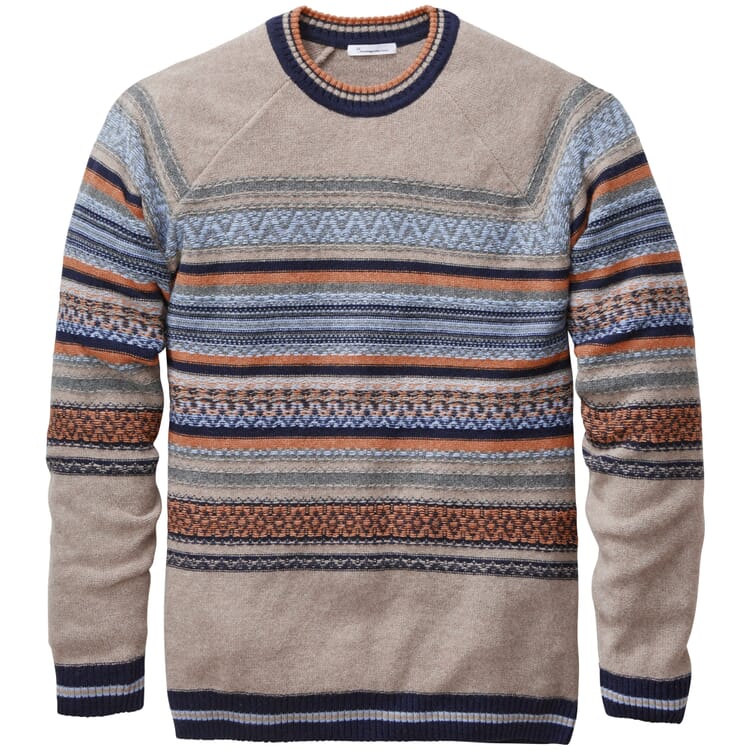 Mens sweater virgin wool, Multicolor