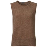 Damen-Pullunder Braunmelange